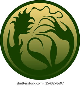 element of earth, green symbol