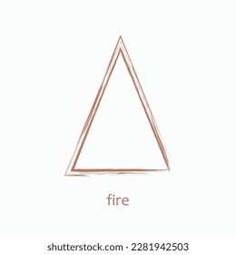 Element Fire. Design icon. Astro