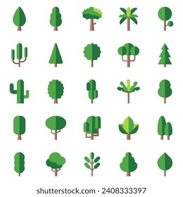 Element Flat Tree Green V1 Design