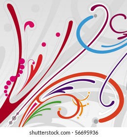 Element of floral ornament