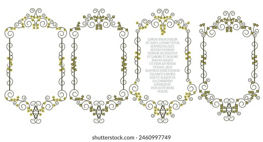Element flower for labels, banner, sticker and other design. 