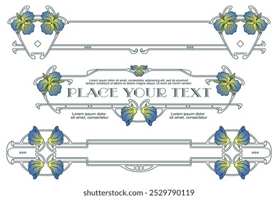 Element flower for labels, banner, sticker and other design. 