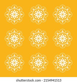 Element of Flower ornament. Vector illustration.
