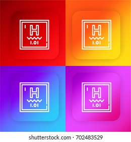 Element four color gradient app icon set