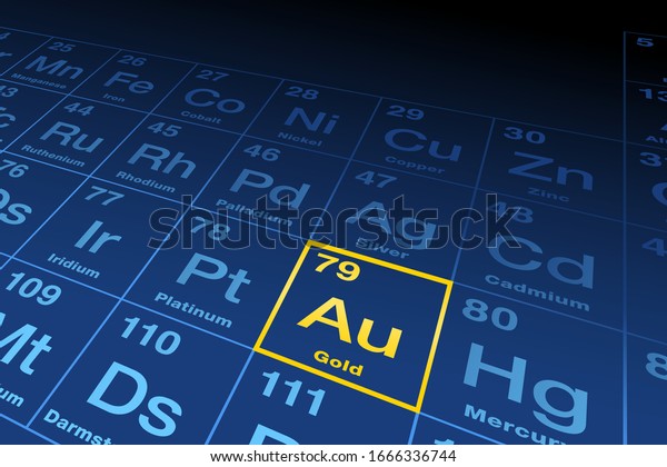 element-gold-on-the-periodic-table-of-elements-chemical-element-with