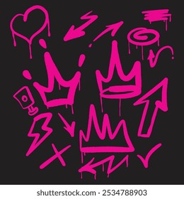 Element Graffiti-Spray-Lack-Illustration doodling