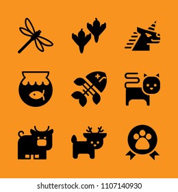 element, hand, danger and drift icon set. Vector illustration for web and design.