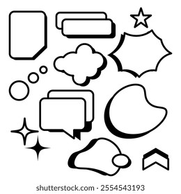 element hand drawn minimalistic shape lines