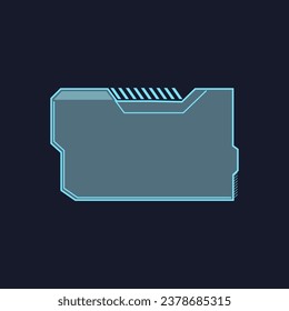 caricatura de marco de color de elemento. pantalla gráfica, plantilla virtual, signo de marco de color de elemento de visualización en panel. ilustración vectorial de símbolo aislado