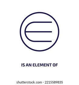 es un elemento de icono de la colección de educación. La línea delgada es un elemento de, business, simple icono de contorno aislado en fondo blanco. El vector de línea es un elemento de signo, símbolo para web y móvil