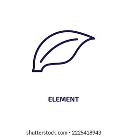 element icon from nature collection. Thin linear element, business, simple outline icon isolated on white background. Line vector element sign, symbol for web and mobile