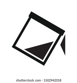 Element icon for website for fill with black paint
