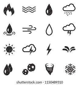 Element Icons Black Scribble Design Vector Stock Vector (Royalty Free ...