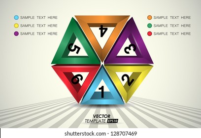 element infographic 3d. vector.