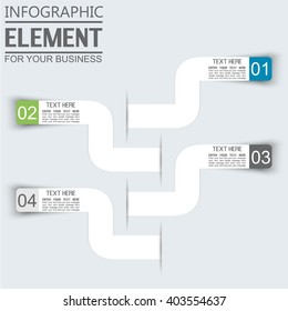 ELEMENT FOR INFOGRAPHIC TEMPLATE GEOMETRIC FIGURE THIRD EDITION