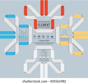 ELEMENT FOR INFOGRAPHIC  TEMPLATE GEOMETRIC FIGURE THREE OPTIONS  THIRD EDITION