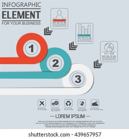 ELEMENT FOR INFOGRAPHIC  TEMPLATE GEOMETRIC FIGURE OVERLAPPING CIRCLES SECOND EDITION