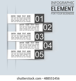 ELEMENT FOR INFOGRAPHIC  TEMPLATE GEOMETRIC FIGURE STIKER THIRD EDITION BLACK