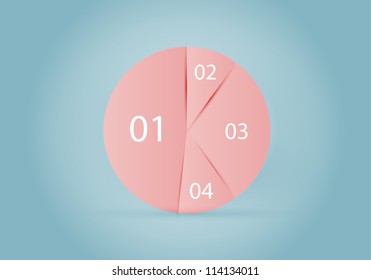 Element of infographics. Circle diagram vector illustration
