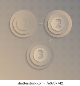 Element of infographics on a beige background
