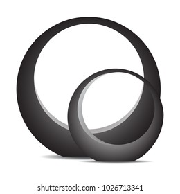 Element of interior. Decorative statuette in modern style. Vector illustration.