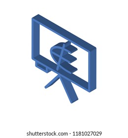 Is an element of isometric left top view 3D icon