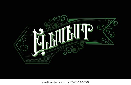 ELEMENT lettering custom style design