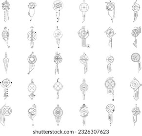 Element Line Art Set Collection