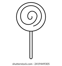element line lollipop, great design for any purposes. Isolated white background.