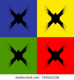 Element for logo on multicolored backgrounds.  Vector frame