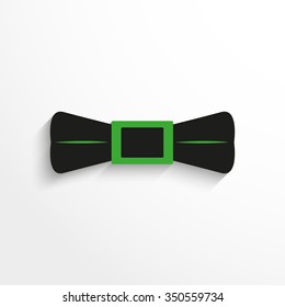 The element of men's clothing. Bow tie. Vector icon.