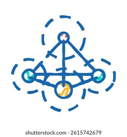 element molecular structure doodle icon sketch vector. element molecular structure sign. isolated symbol illustration
