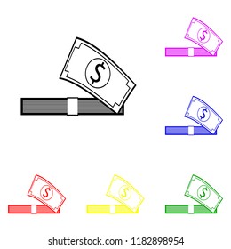 Element of Money  in multi colored icons. Premium quality graphic design icon. Simple icon for websites, web design, mobile app, info graphics on white background