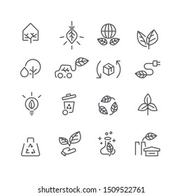 Element Natural and Ecology icons set,Vector