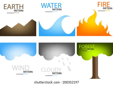 Element of nature in the world for background design