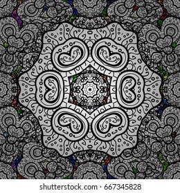 Element on green and white background. Vintage baroque floral pattern in over green and white. Luxury, royal and Victorian concept. Ornate vector decoration.
