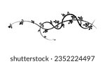 element on white background wild rose with thorns. vector image stock
