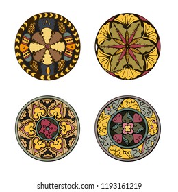 element ornament floral russian folk