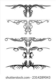 element ornament flourist decorative for vector illustration
