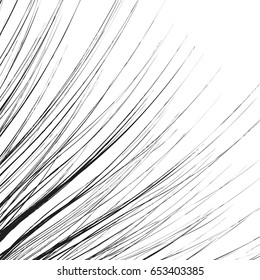 Element, pattern with wavy, distorted lines. Abstract geometric illustration in black and white