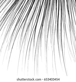 Element, pattern with wavy, distorted lines. Abstract geometric illustration in black and white