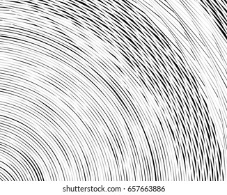 Element, pattern with wavy, distorted lines. Abstract geometric illustration in black and white