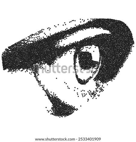 The element of the retro collage is age-related with the effect of vintage dot photocopy. Vector.
