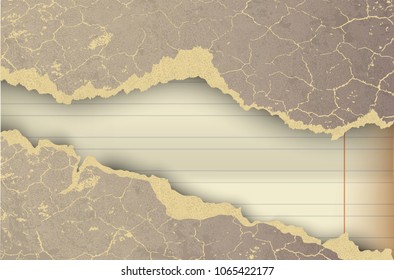 element ripped design templates torn paper set