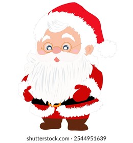 Element Santa Claus for merry Christmas