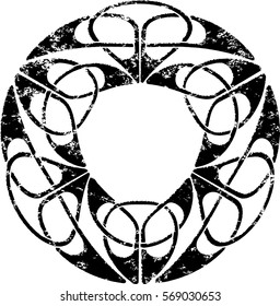 Element of Scandinavian or Celtic ornament 