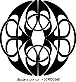 Element of Scandinavian or Celtic ornament 