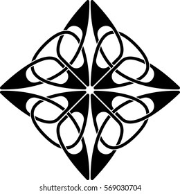 Element of Scandinavian or Celtic ornament 