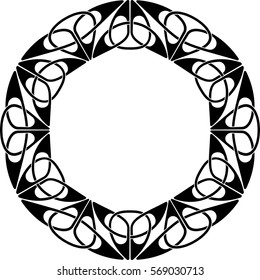 Element of Scandinavian or Celtic ornament 