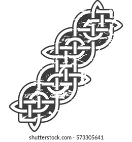 Element of Scandinavian or Celtic ornament 